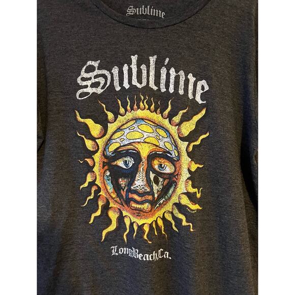 Sublime Women's Cotton Blend Crewneck Band Graphic T-Shirt Short Sleeve Size L - Picture 4 of 7